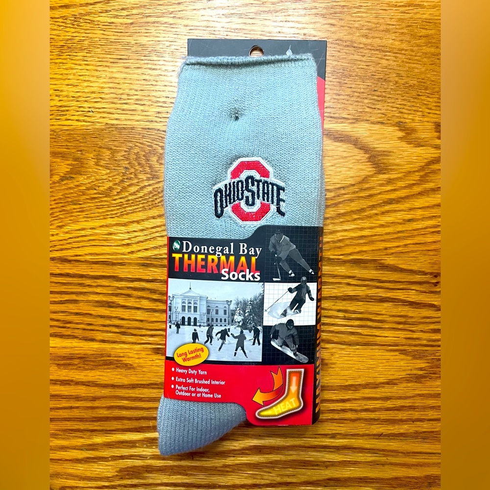 !! NEW!! Donegal Bay Ohio State Logo Thermal Socks